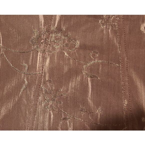 Purple Floral Metallic Shimmer Romantic Stretch Tank Top - Picture 3 of 3